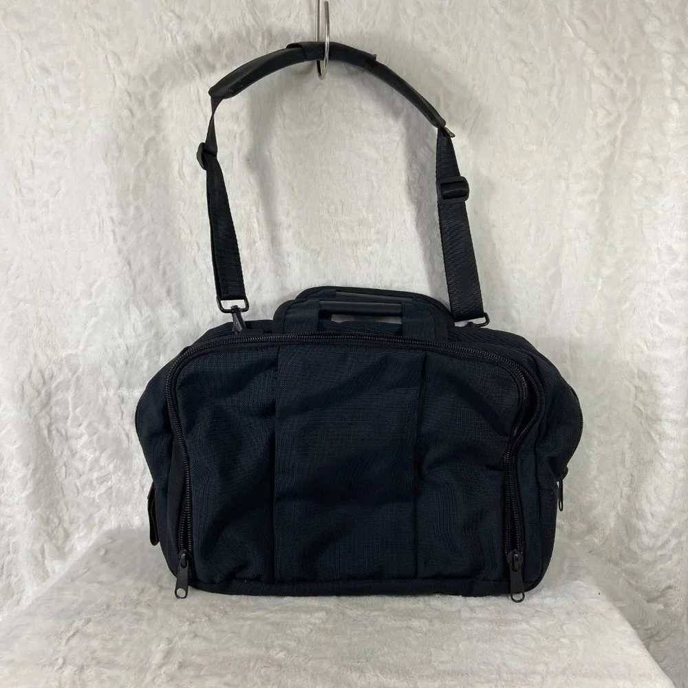 Brenthaven Carrying Briefcase Messenger Bag Laptop Computer Office Black 17